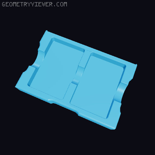 Photo Caddy Board Game Inserts 3D model thumbnail