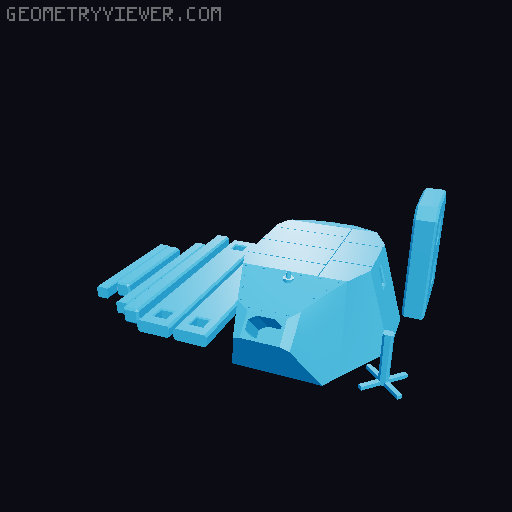Lunar Lander Kit (No Support, No AMS, No Glue) 3D model thumbnail