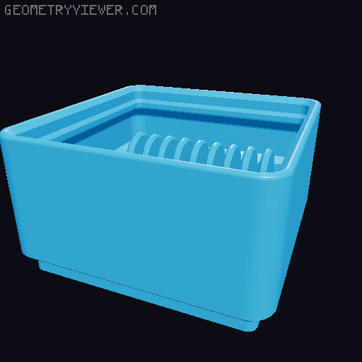 Coin cell battery boxes for Gridfinity 3D model thumbnail