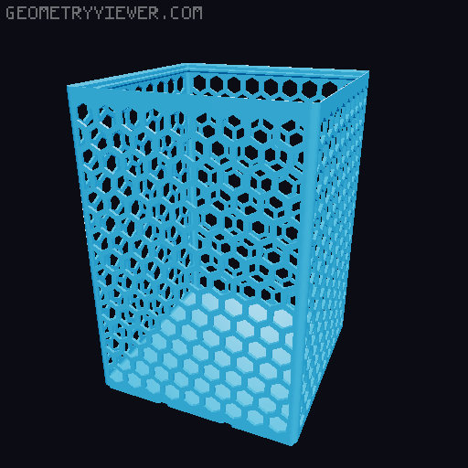 Gridfinity Hex Bins all sizes 3D model thumbnail