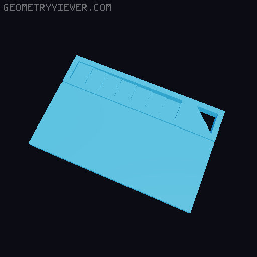 Filament Sample Chip with Thickness Steps 3D model thumbnail