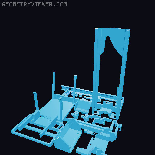 3D Printed RC Forklift - DIY 3D model thumbnail
