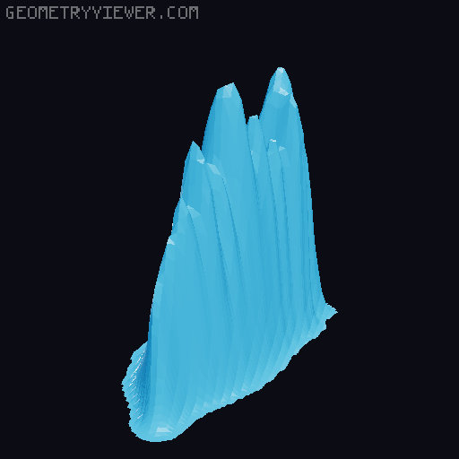Topographic World Map 3D model thumbnail
