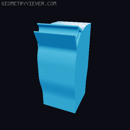 Custom filter housing for a 3d printer enclosure 3D model thumbnail