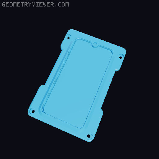 Pop-up credit card wallet spreader with coin/cash storage 3D model thumbnail