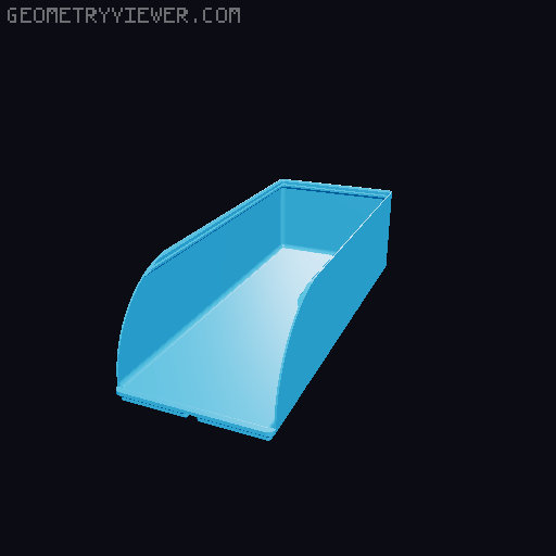 Gridfinity rouded bins collection all sizes 3D model thumbnail