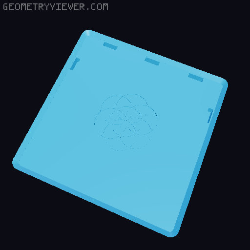Gridfinity Fabreeko Screwdriver tool Holder 3D model thumbnail