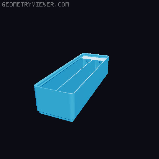 Gridfinity Ultra Light Bins - Divider Label Edition 3D model thumbnail