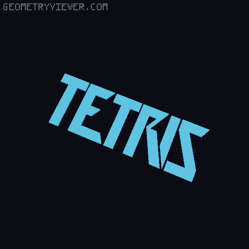 Balance Tetris Box with Sliding lid (travel sized @ 50%) 3D model thumbnail