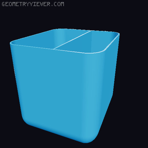 Ikea Skadis pegboard cups (vase mode) 3D model thumbnail