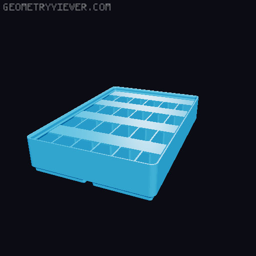 Gridfinity Ultra Light Bins - Divider Label Edition 3D model thumbnail