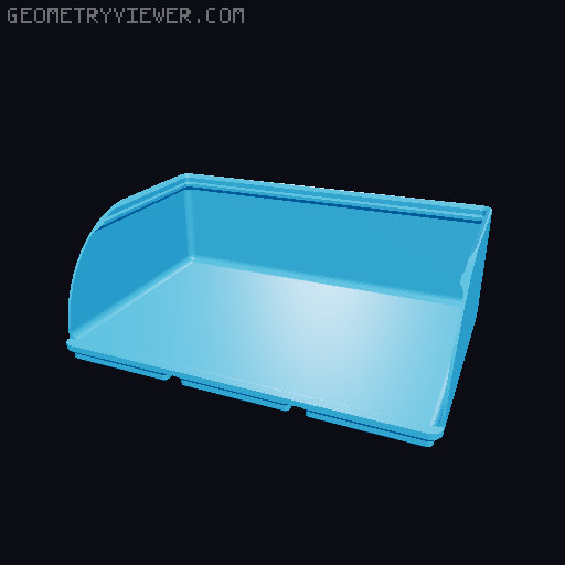Gridfinity rouded bins collection all sizes 3D model thumbnail