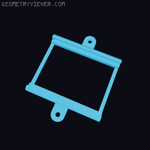 Raspberry Pi 4 Slide Mount Case 3D model thumbnail