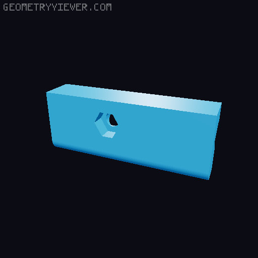 Picatinny stock for xshot fury x 3D model thumbnail