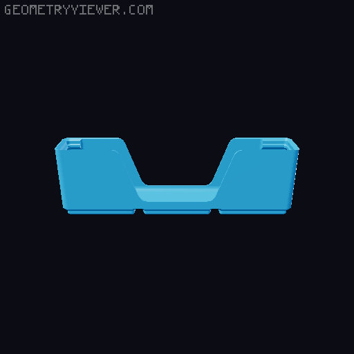 Gridfinity wall cutout collection 3D model thumbnail