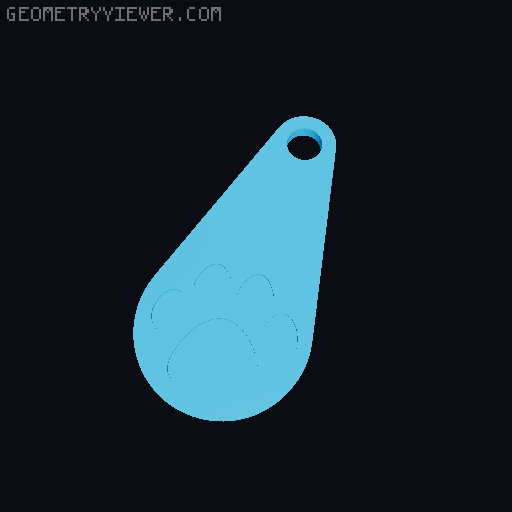 Shopping cart token, keychain / Žeton do nákupního košíku, klíčenka 3D model thumbnail