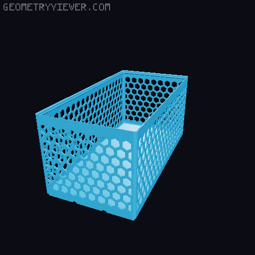 Gridfinity Hex Bins all sizes 3D model thumbnail