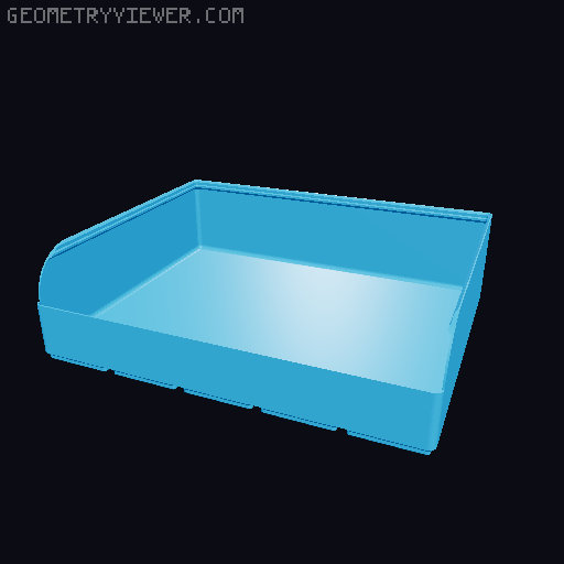 Gridfinity rouded bins collection all sizes 3D model thumbnail