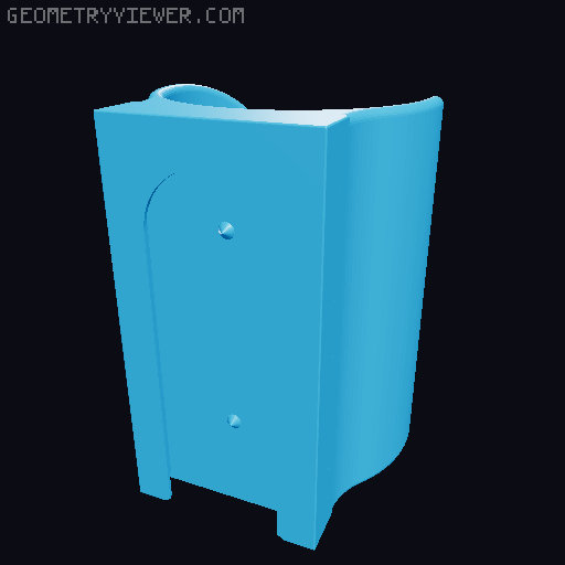 Multiboard bottle holders with open bottom in various sizes 3D model thumbnail