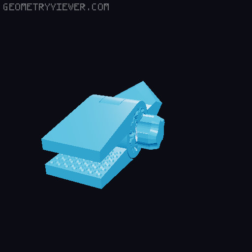 Modular Toy Robot 3D model thumbnail