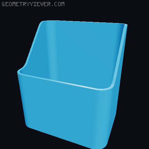 Bin for Ikea skadis - 564 models - hooks need support 3D model thumbnail