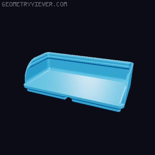 Gridfinity rouded bins collection all sizes 3D model thumbnail