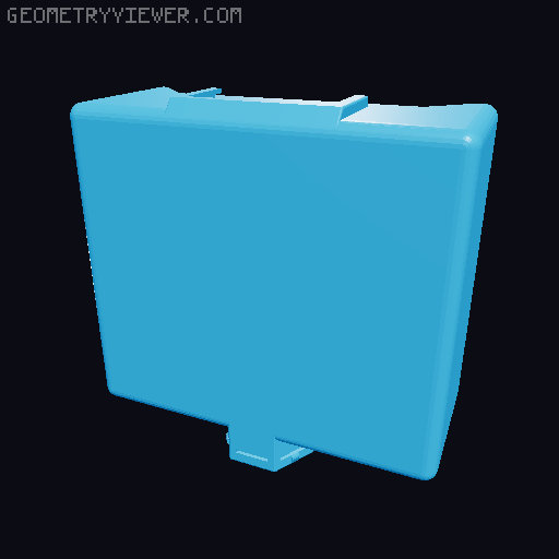 Storage box for Honeycomb storage wall - many sizes 3D model thumbnail