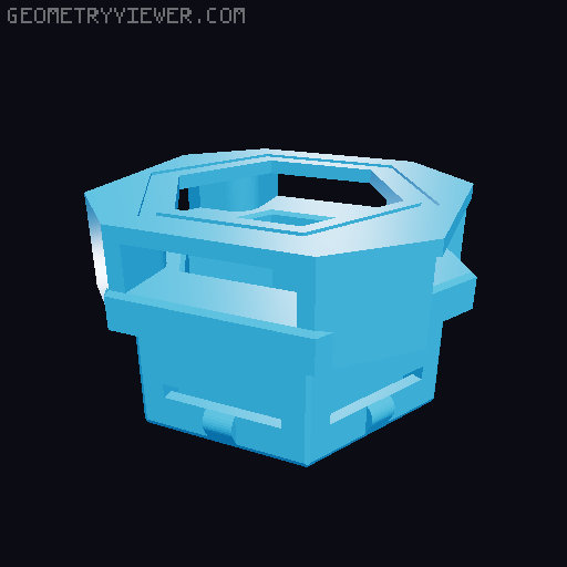 "UPDATE"-My Honeycomb Storage Wall - HSW 3D model thumbnail
