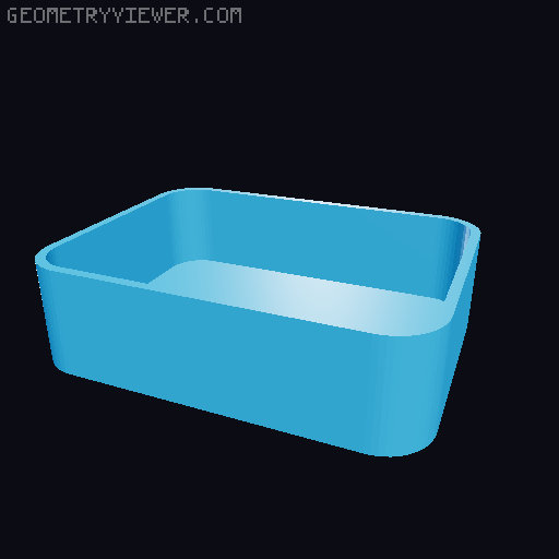 Bin for Ikea skadis - 564 models - hooks need support 3D model thumbnail