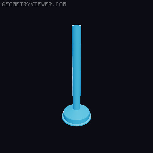 Travel Chess Tube 3D model thumbnail