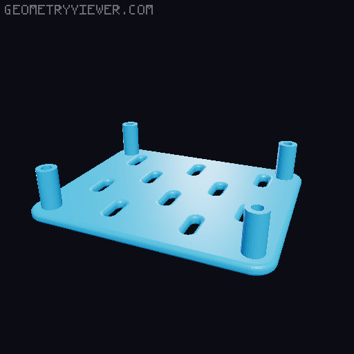 Skadis Pegboard, all sizes 80 to 360mm 3D model thumbnail