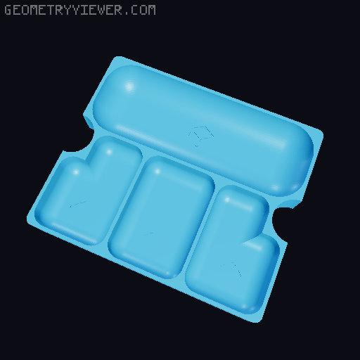 Remixed resource trays - Insert / Organizer for Earth Board Game 3D model thumbnail
