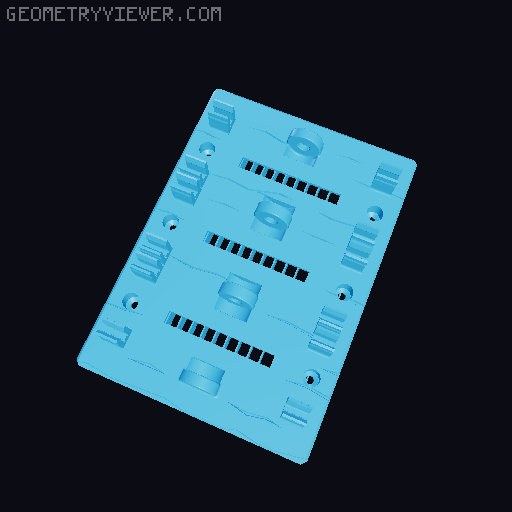 Frankenstein Light Switch Plate 3D model thumbnail