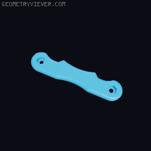 Radius Gauge 1-10mm w/ Larger Font 3D model thumbnail