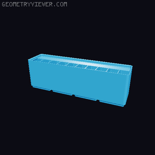 Gridfinity Ultra Light Bins - Divider Label Edition 3D model thumbnail