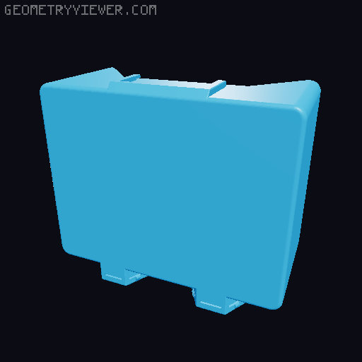 Storage box for Honeycomb storage wall - many sizes 3D model thumbnail