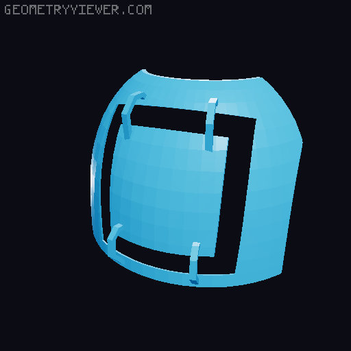 Squid Games Soldier Mask 3D model thumbnail