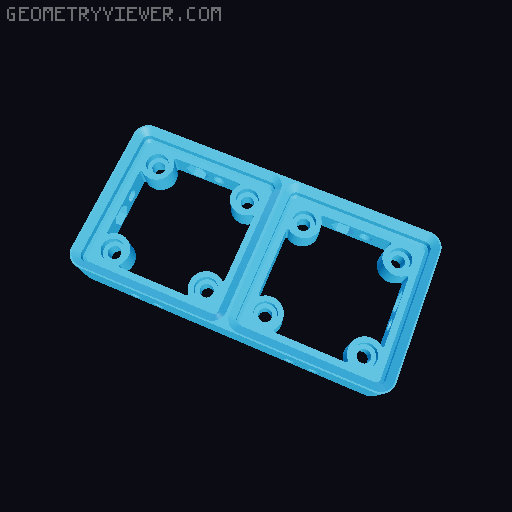 Gridfinity Screwable Magnetic Base Plates 3D model thumbnail