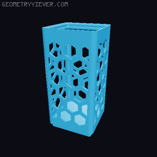 Gridfinity Hex Bins all sizes 3D model thumbnail