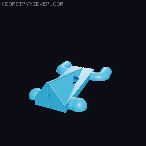 Sy's Peglock - Parametric Pegboard Attachment. 3D model thumbnail