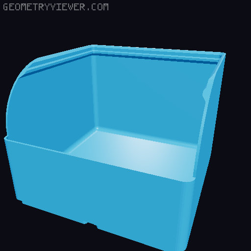 Gridfinity rouded bins collection all sizes 3D model thumbnail