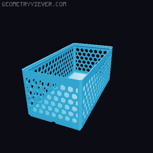 Gridfinity Hex Bins all sizes 3D model thumbnail