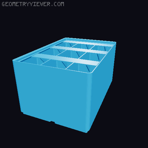 Gridfinity Ultra Light Bins - Divider Label Edition 3D model thumbnail