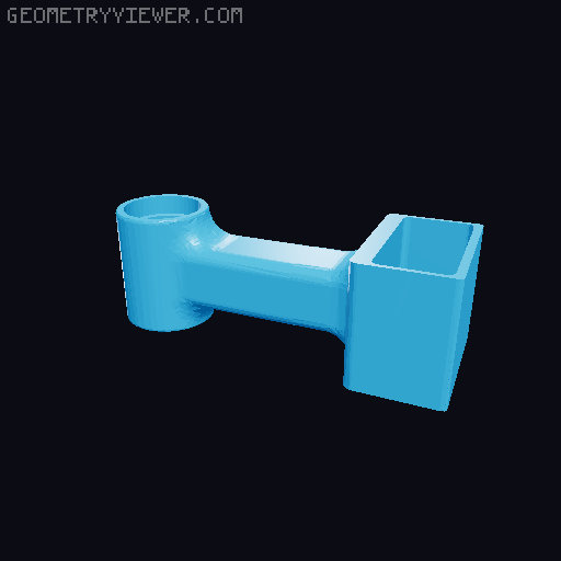 P1P side spool filament guide - remixed 3D model thumbnail