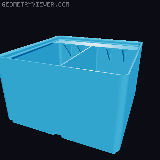 Gridfinity Ultra Light Bins - Divider Label Edition 3D model thumbnail