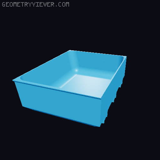 Modular Drawer Organizer Remix 3D model thumbnail