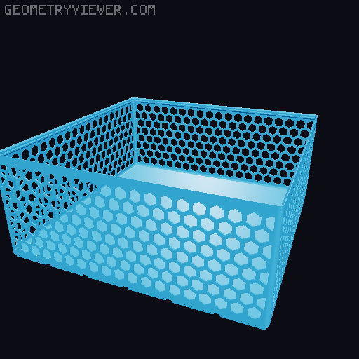 Gridfinity Hex Bins all sizes 3D model thumbnail