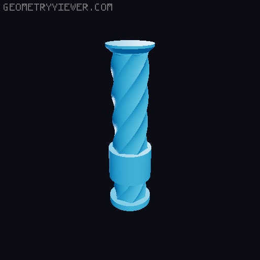 Spiral Fidget! - Easy to Print 3D model thumbnail