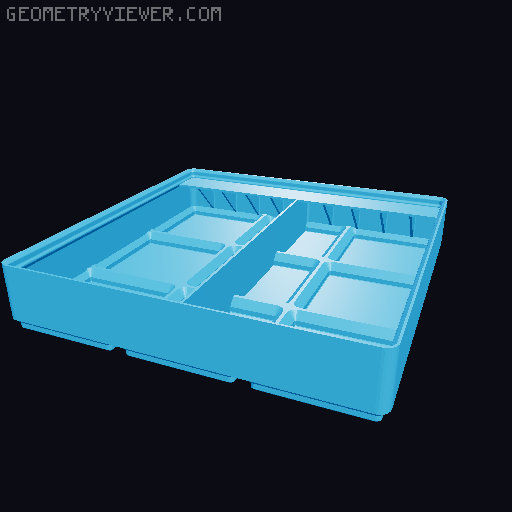 Gridfinity Ultra Light Bins - Divider Label Edition 3D model thumbnail