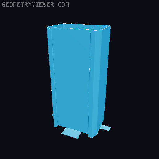 Simplest cable organizer 3D model thumbnail